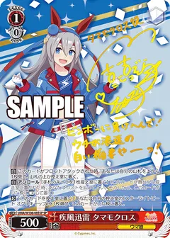 疾風迅雷 タマモクロス(サイン入り)